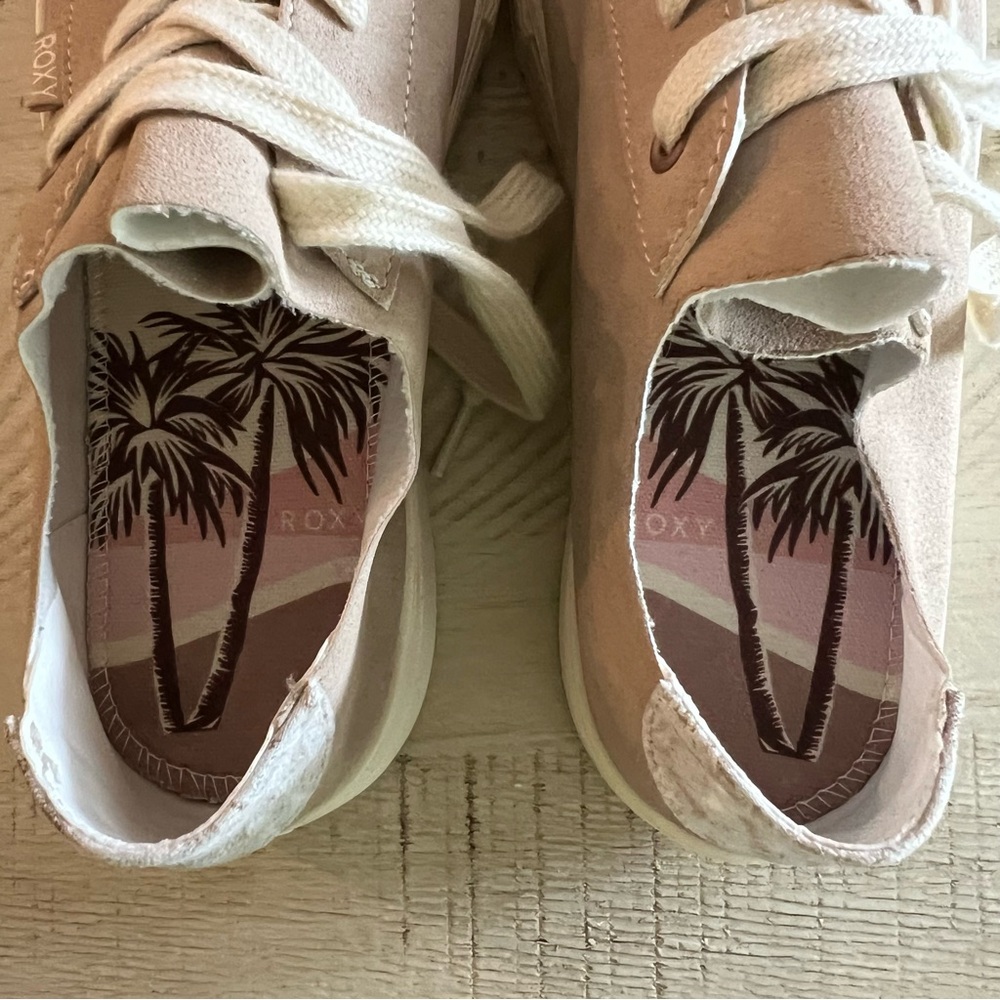 Roxy Coral Tides Sneakers Taupe Size 7.5 - Picture 6 of 9